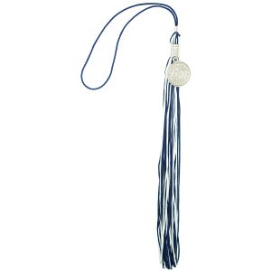 2023 utah state university seal navy white graduation tassel